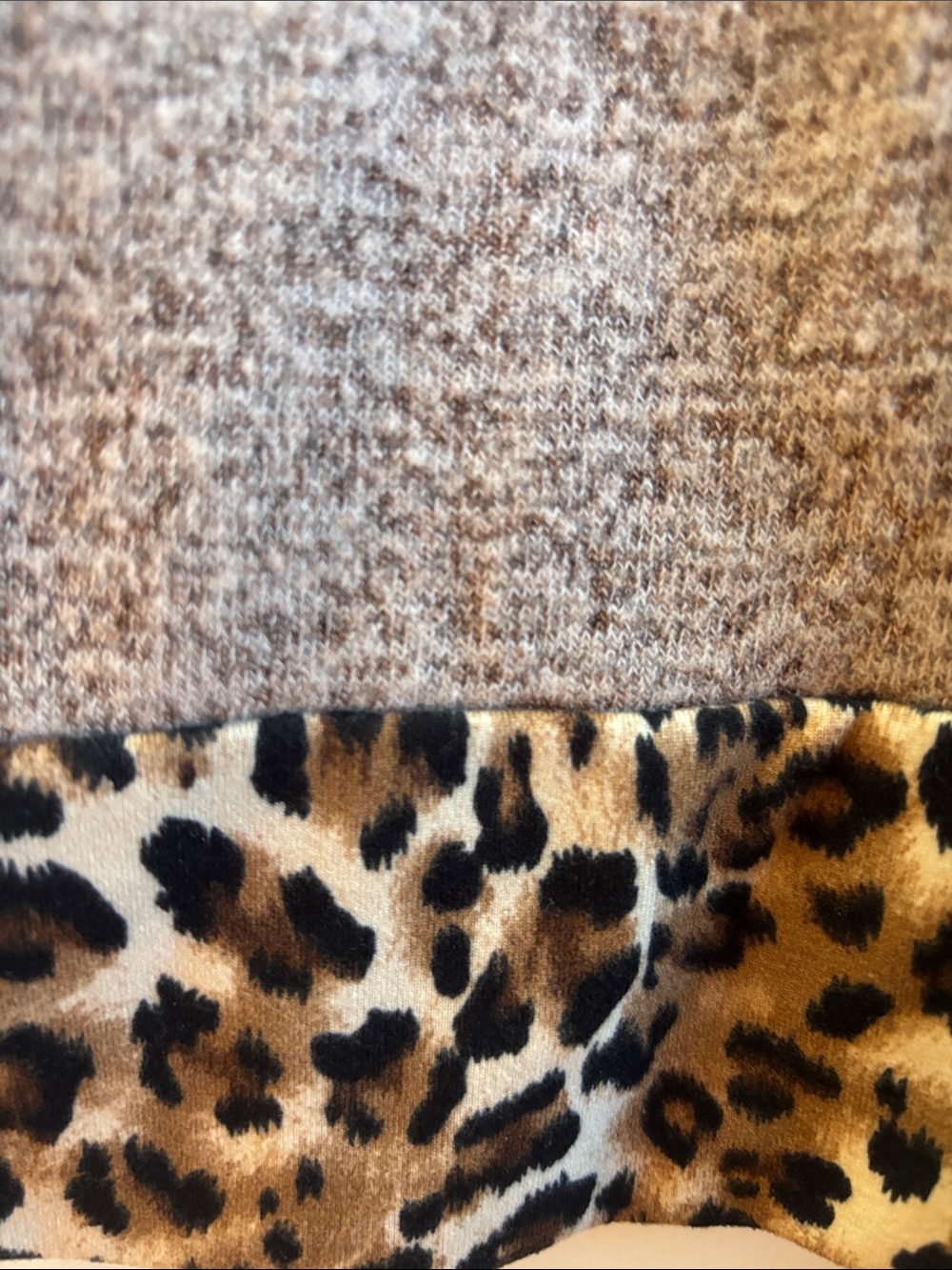 Women's Animal Print Wrap Sweater - Picture 6 of 9